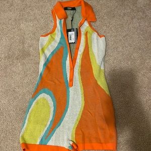 Jaded london ombré swirl knitted romper size USA 0